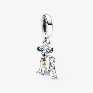 Pandora 100th Anniversary Simba Lab-grown Diamond Dangle Charm Renkli | 438-QUKSMF