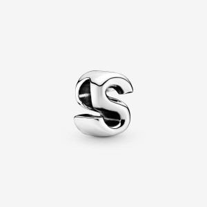 Pandora Letter S Alphabet Charm Gümüş | 726-IRQJWF
