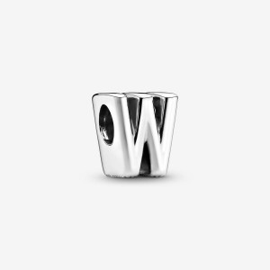 Pandora Letter W Alphabet Charm Gümüş | 079-CNFBMG
