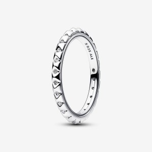 Pandora ME Pyramids Ring Gümüş | 682-AUEXHW