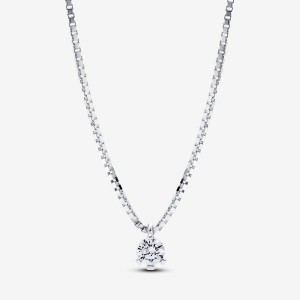 Pandora Pendant Necklace 0.25 carat tw Sterling Silver Gümüş | 679-DWHGIL
