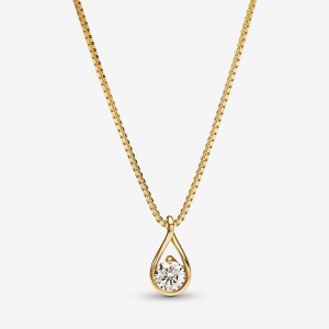 Pandora Pendant & Necklace 0.50 carat tw 14k Gold Altın | 408-GVKBMZ