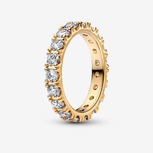 Pandora Sparkling Row Eternity Ring Altın | 308-NETIFG