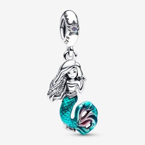 Pandora The Little Mermaid Ariel Dangle Charm Gümüş | 832-ZXECLT