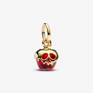 Pandora Villains Evil Queen Apple Dangle Charm Altın | 321-AKQVCM