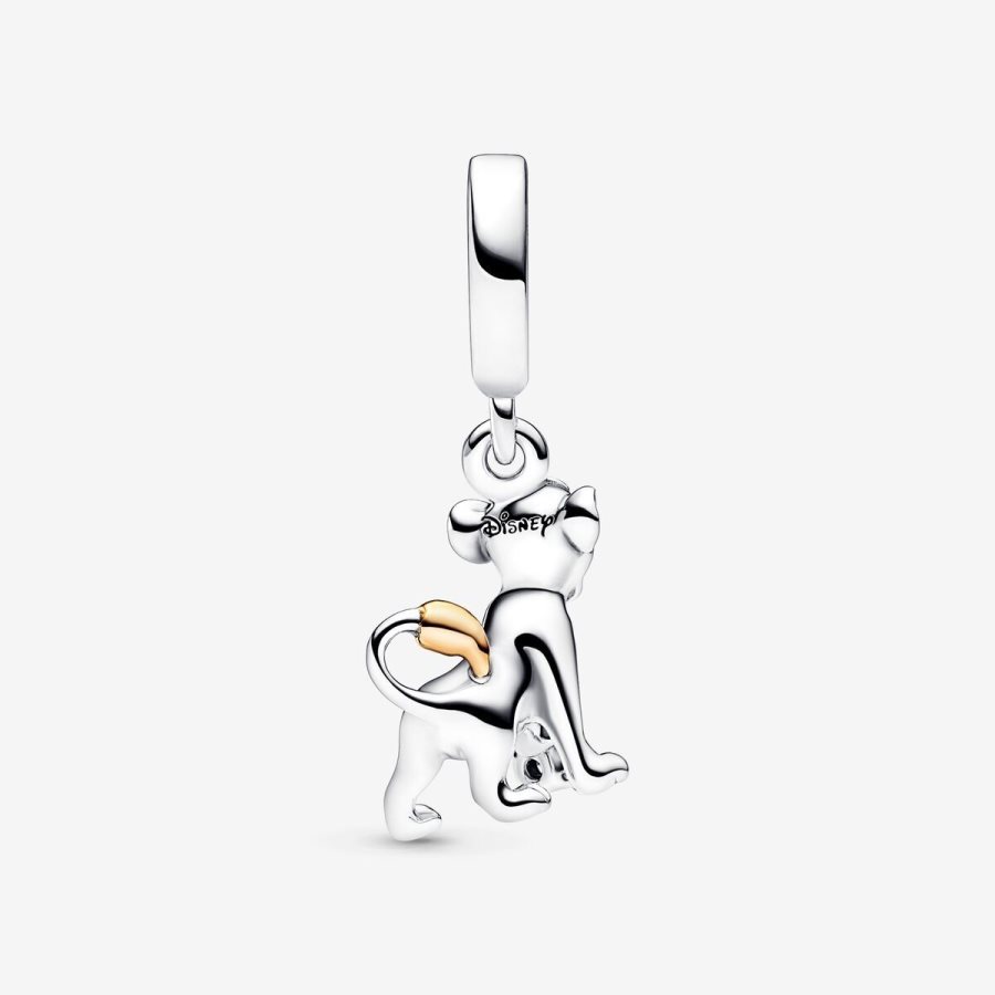Pandora 100th Anniversary Simba Lab-grown Diamond Dangle Charm Renkli | 438-QUKSMF