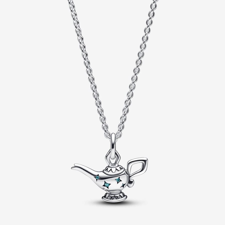 Pandora Aladdin Magic Lamp Pendant Collier Necklace Gümüş | 639-FAMYBP