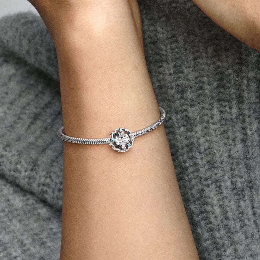Pandora Aladdin, Princess Jasmine & Genie Glow-in-the-dark Charm Gümüş | 924-HGNYSW