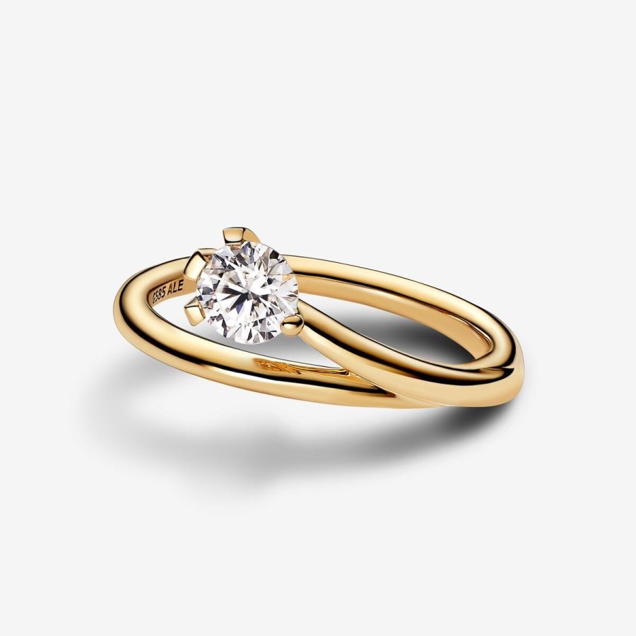 Pandora Asymmetric Ring 0.50 carat tw 14k Gold Altın | 459-YKHJAP