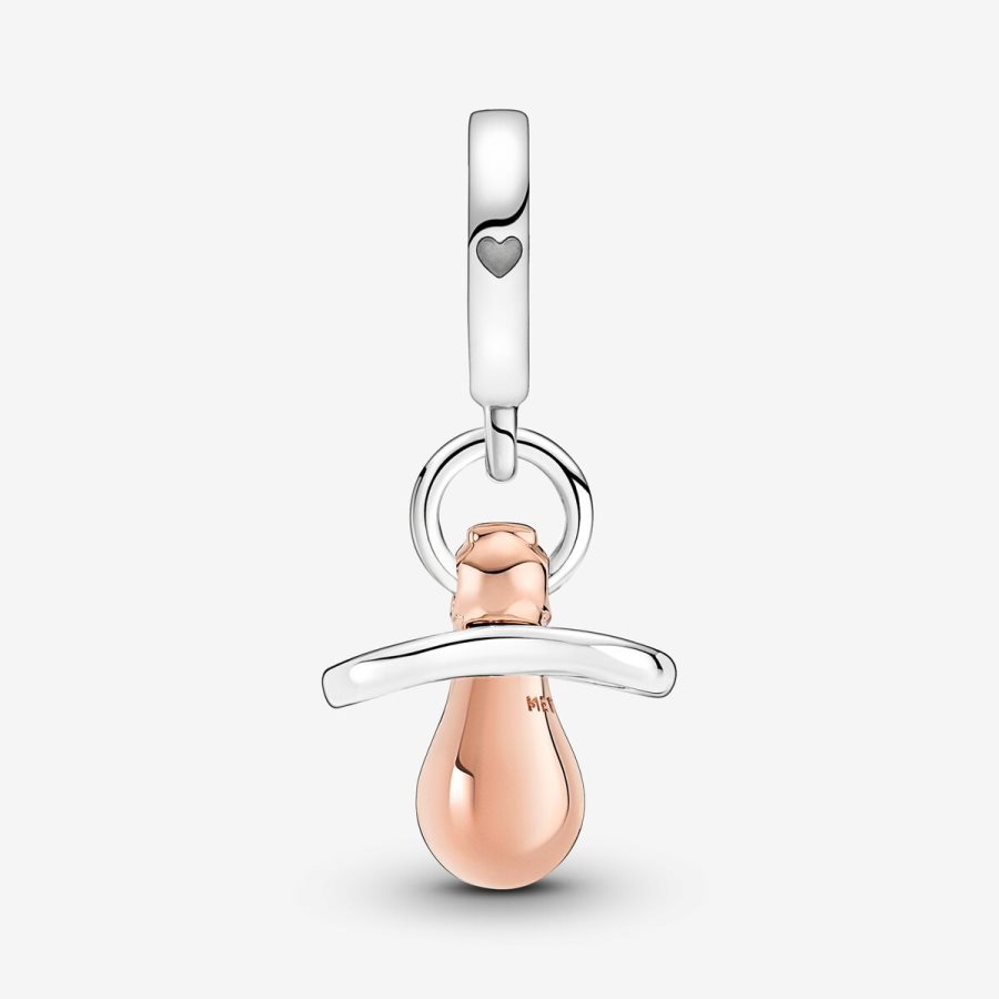 Pandora Baby Pacifier Dangle Charm Renkli | 586-HKTCEA