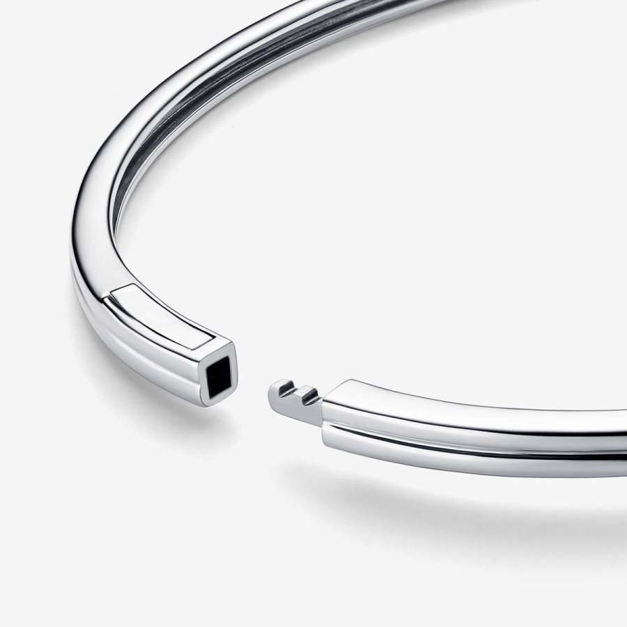 Pandora Bangle 0.15 carat tw Sterling Silver Gümüş | 704-BQSWMK