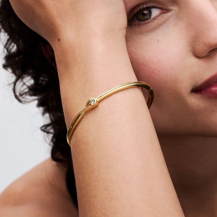 Pandora Bangle 0.25 carat tw 14k Gold Altın | 158-FEPWHX