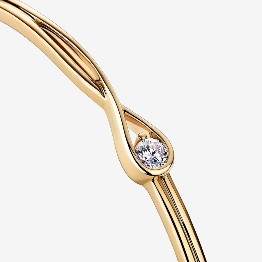 Pandora Bangle 0.25 carat tw 14k Gold Altın | 158-FEPWHX