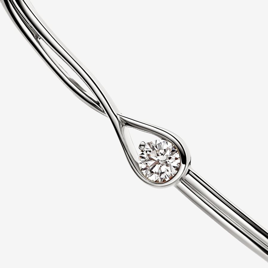 Pandora Bangle 0.50 carat tw 14k White Gold Beyaz Altın | 742-PCQXHZ