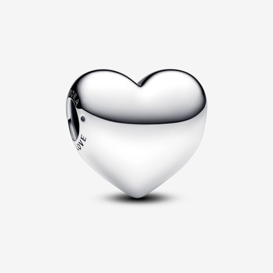 Pandora Be Love Engravable Large Heart Charm Gümüş | 548-BFSUHR