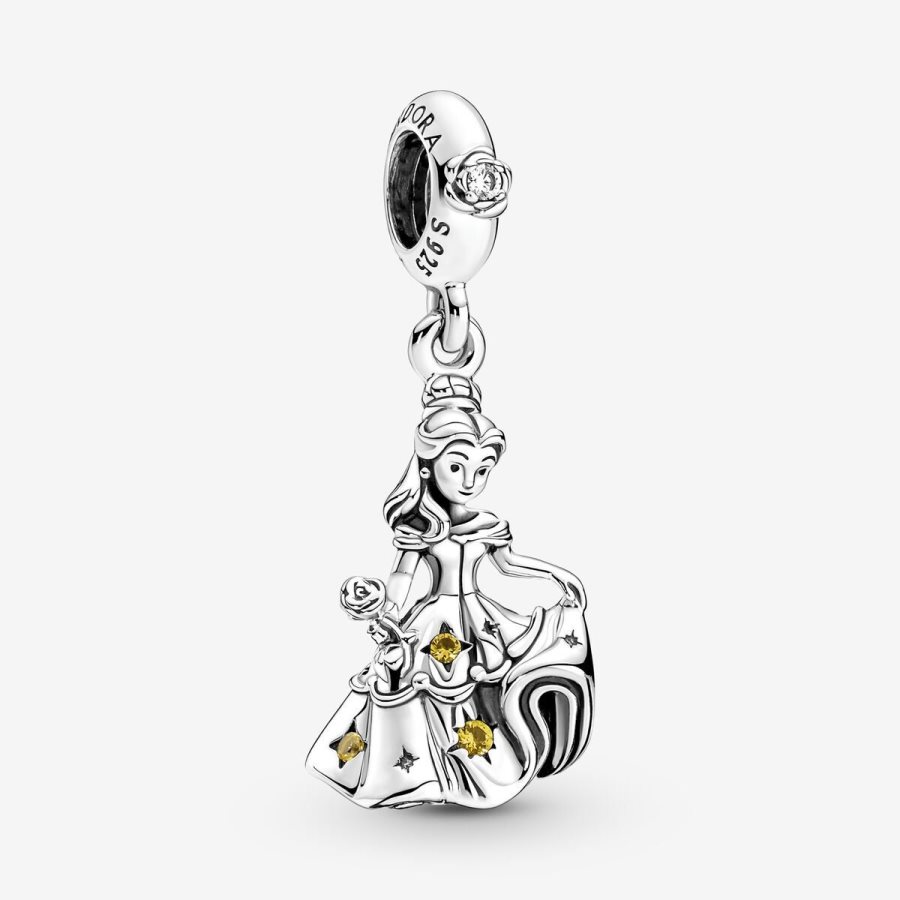 Pandora Beauty and the Beast Dancing Belle Dangle Charm Gümüş | 425-VPHKON