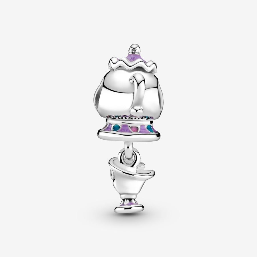 Pandora Beauty and the Beast Mrs. Potts and Chip Dangle Charm Gümüş | 459-CSBREJ