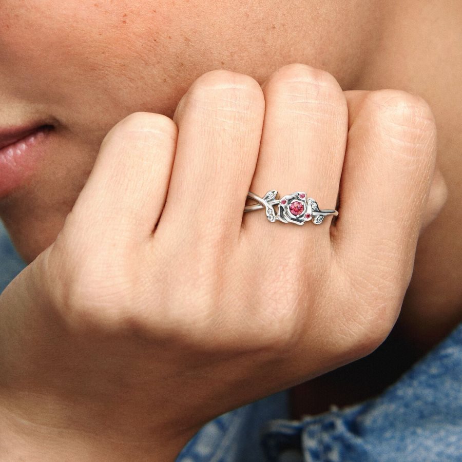 Pandora Beauty and the Beast Rose Ring Gümüş | 109-USCLBN