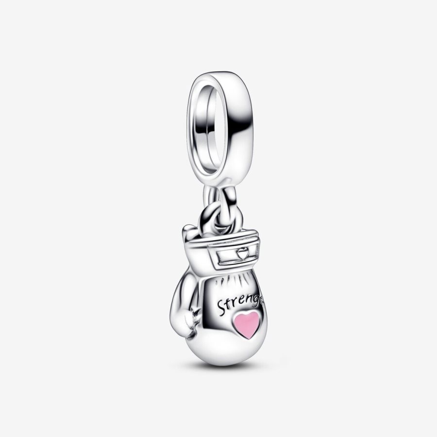 Pandora Boxing Glove Dangle Charm Gümüş | 367-KSVWNL