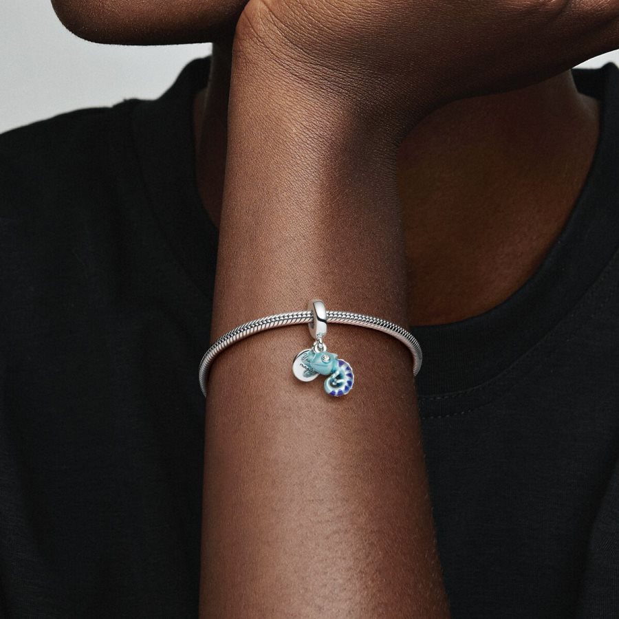Pandora Color-changing Chameleon Dangle Charm Gümüş | 029-BYLXWT