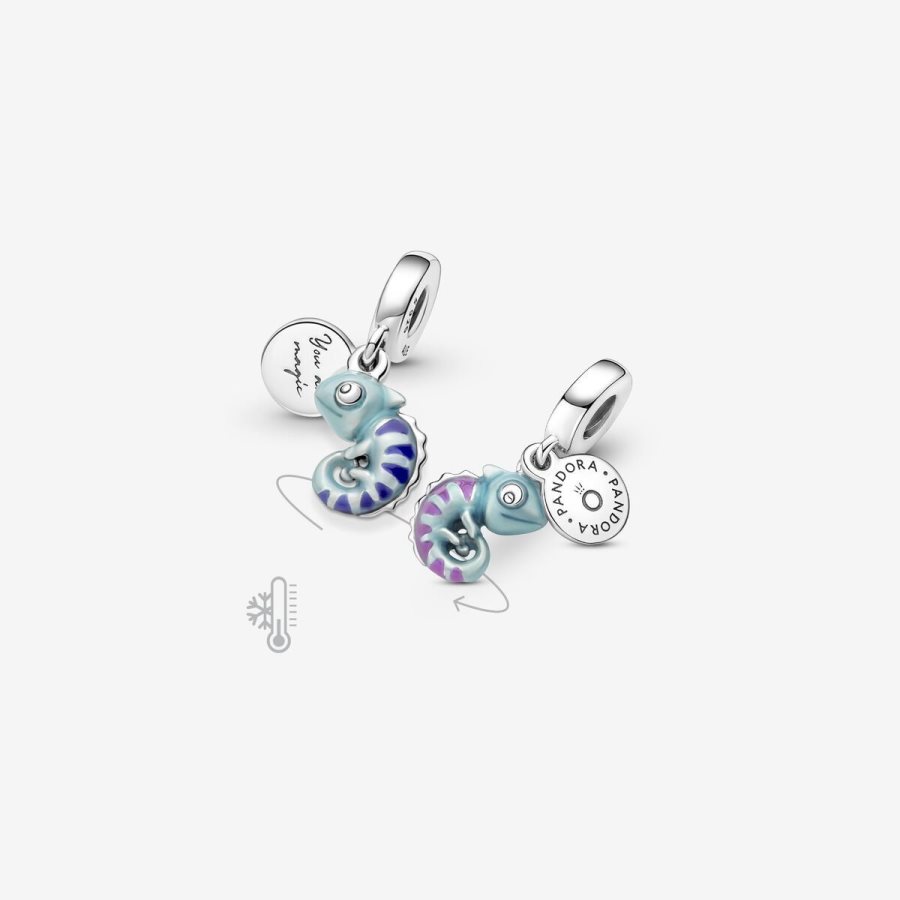 Pandora Color-changing Chameleon Dangle Charm Gümüş | 029-BYLXWT