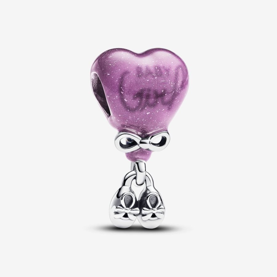 Pandora Color-changing Gender Reveal Girl Charm Gümüş | 654-JWDPUF