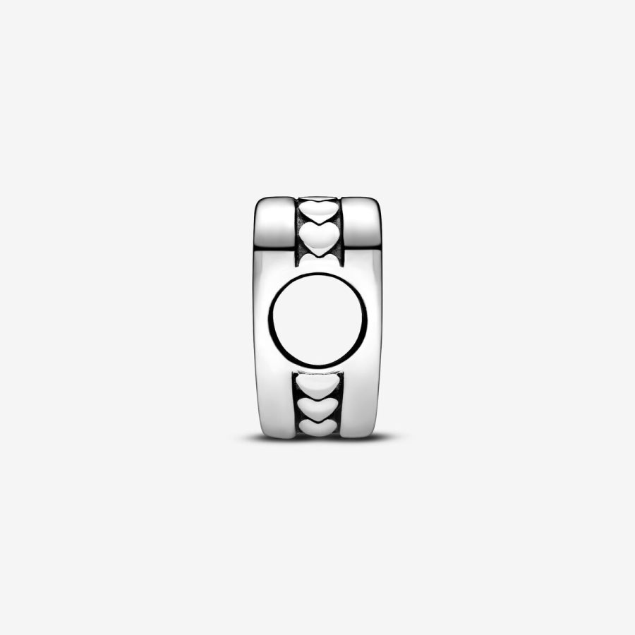 Pandora Engravable Heart Charm Gümüş | 285-MUYGQV