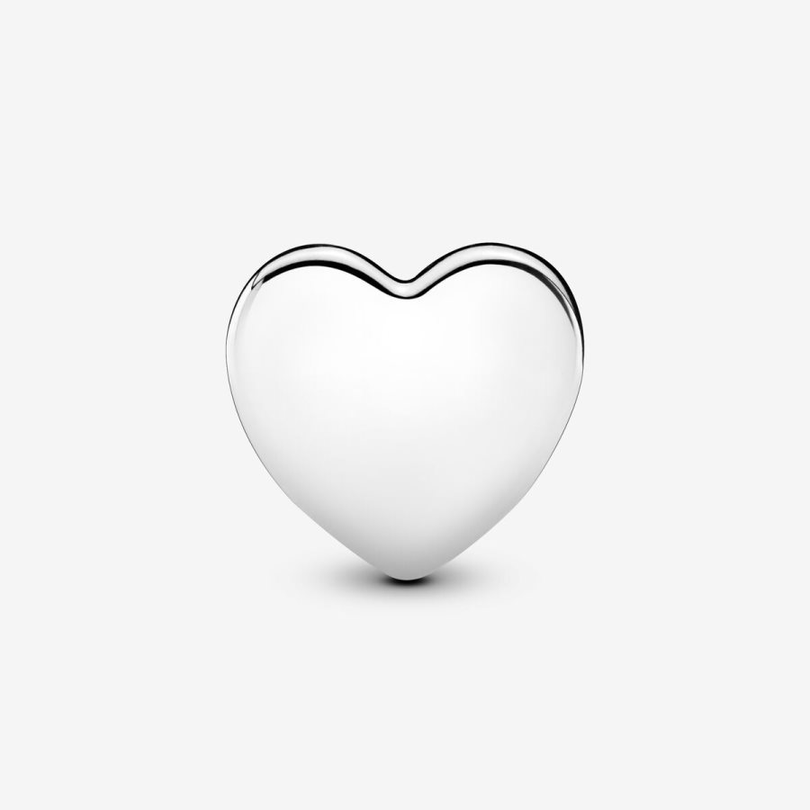 Pandora Engravable Heart Charm Gümüş | 285-MUYGQV