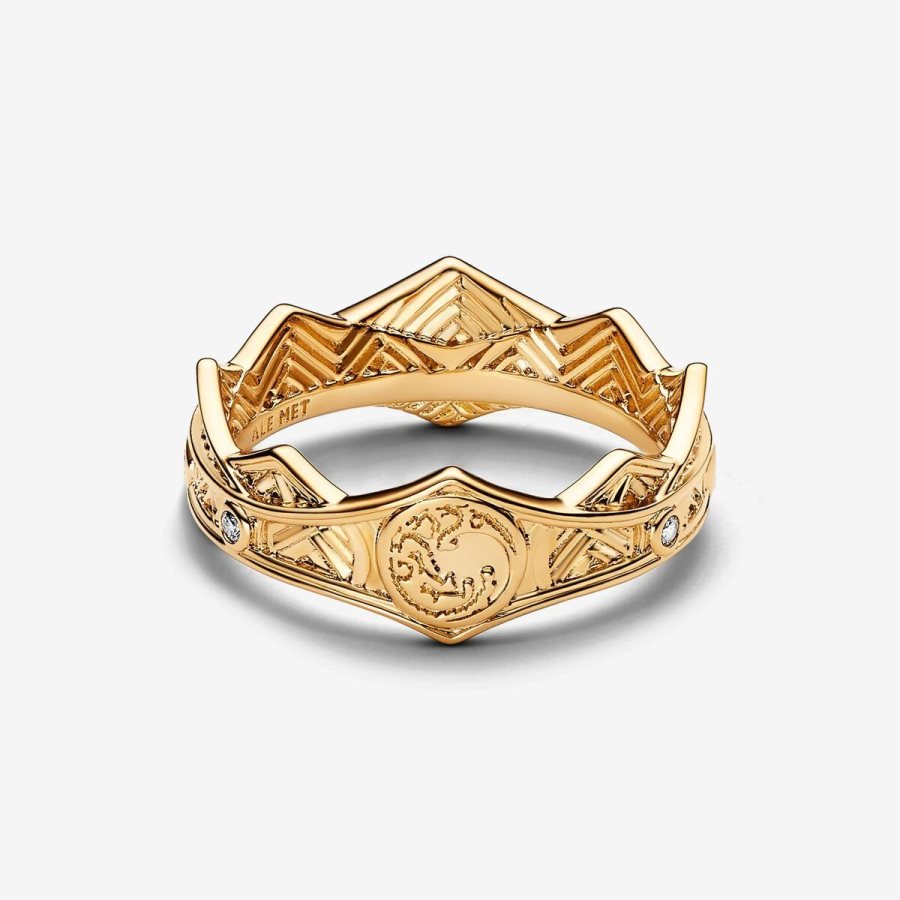 Pandora Game of Thrones House of the Dragon Crown Ring Altın | 297-XFWBLO