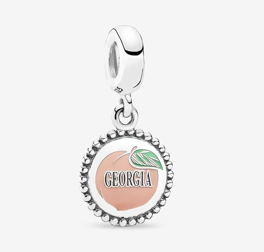 Pandora Georgia Dangle Charm Gümüş | 584-KWERFC