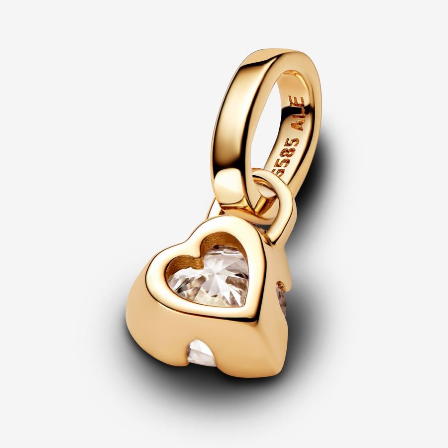 Pandora Heart Pendant 0.25 carat tw 14k Gold Altın | 370-HRWZXI