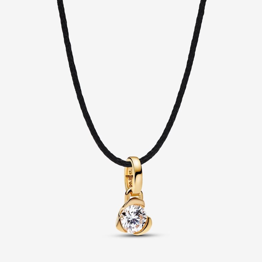Pandora Heart Pendant 0.25 carat tw 14k Gold Altın | 370-HRWZXI