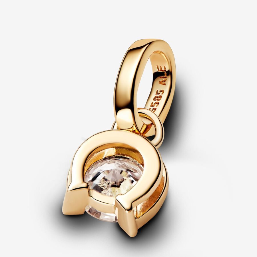 Pandora Horseshoe Pendant 0.25 carat tw 14k Gold Altın | 193-MDJXGV