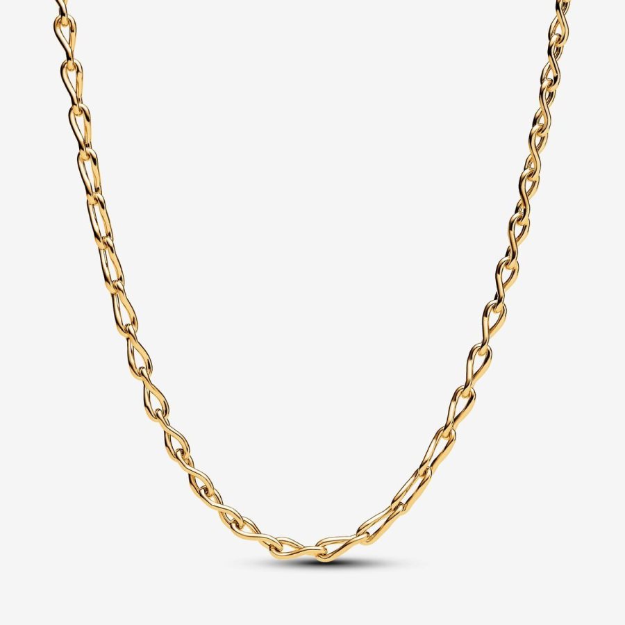 Pandora Infinity Chain Necklace Altın | 346-DIYTSG