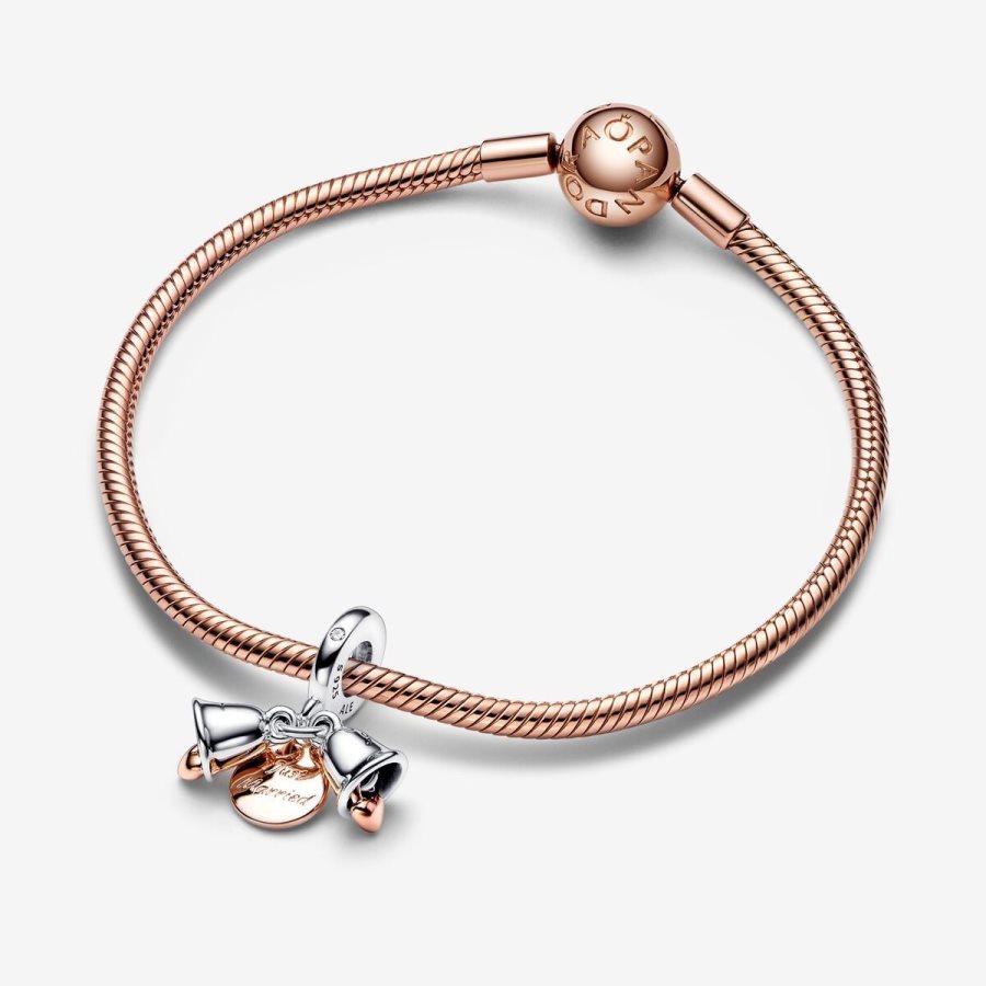 Pandora Just Married Wedding Bells Double Dangle Renkli | 162-XGKSDB