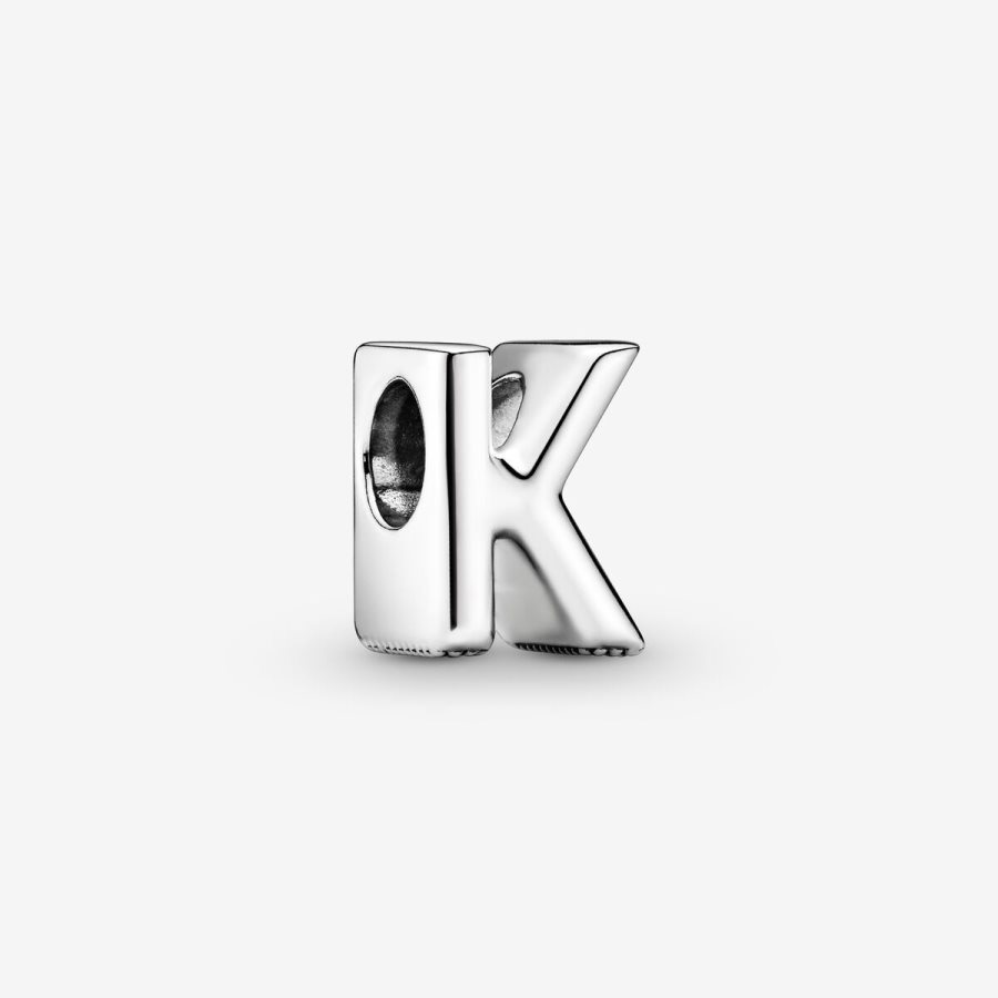 Pandora Letter K Alphabet Charm Gümüş | 563-AZSBYN