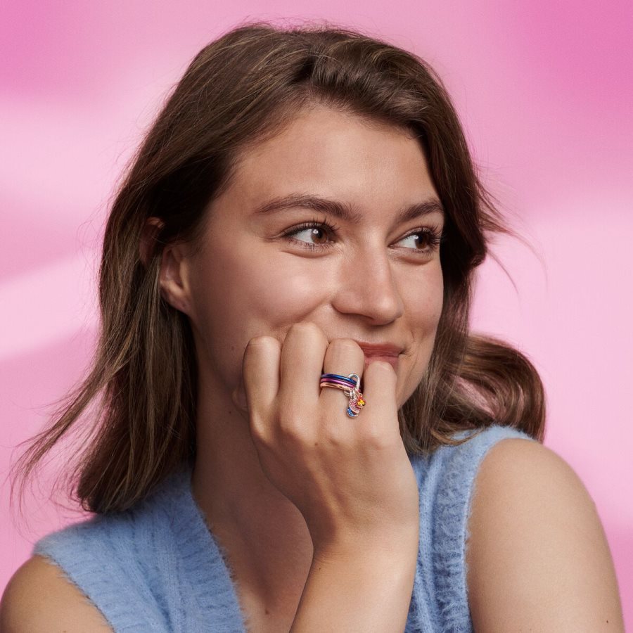 Pandora ME Electric Blue Ring Gümüş | 192-UZIMGX