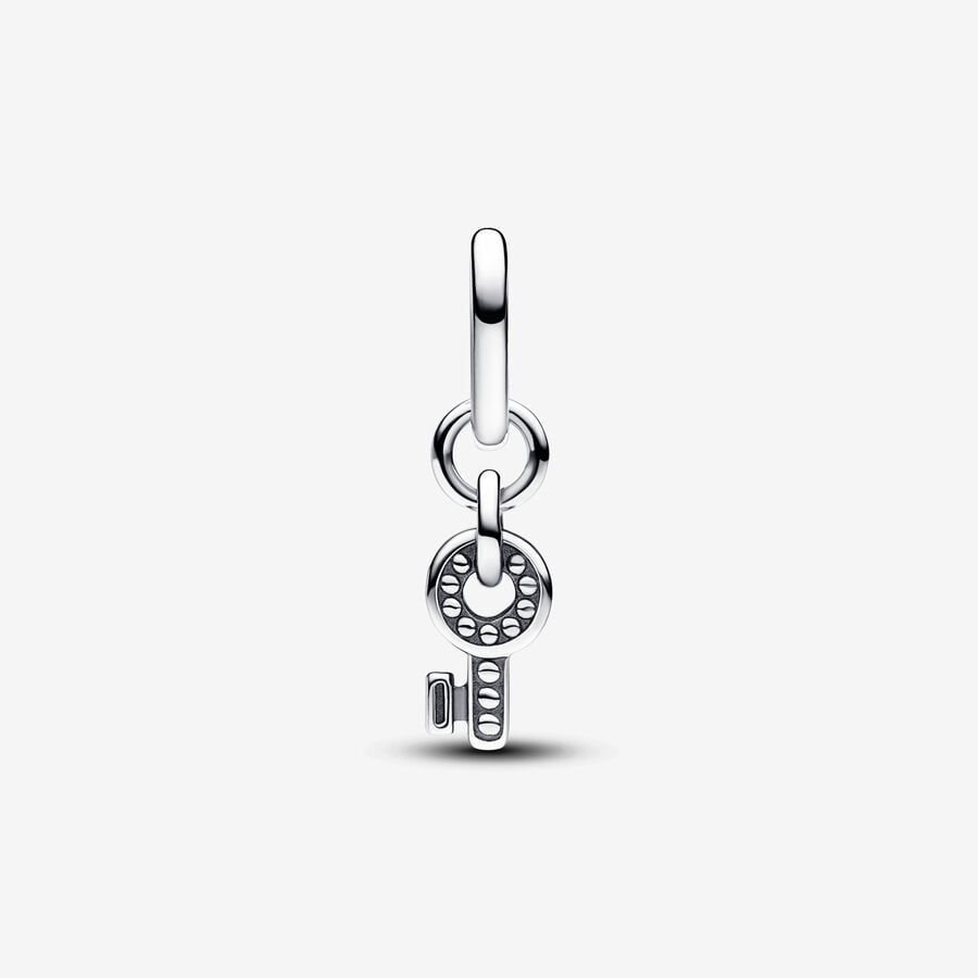 Pandora ME Key Mini Dangle Charm Gümüş | 591-OYLMNJ