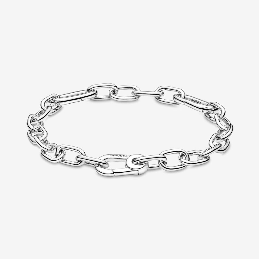 Pandora ME Small-Link Chain Bracelet Gümüş | 956-JQNSOZ