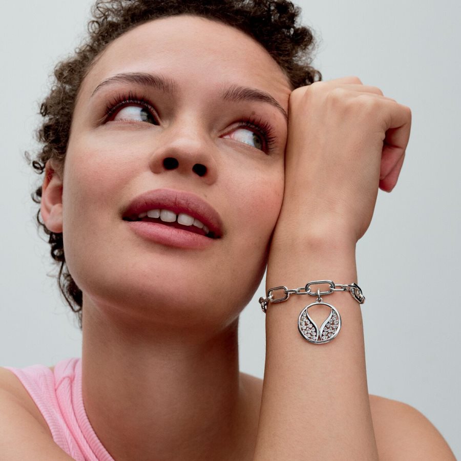Pandora ME Wings Oversized Medallion Charm Gümüş | 263-ERVDOH