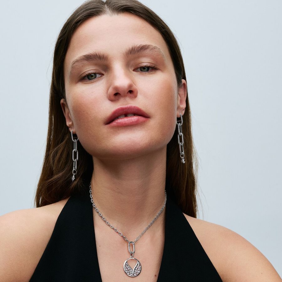 Pandora ME Wings Oversized Medallion Charm Gümüş | 263-ERVDOH