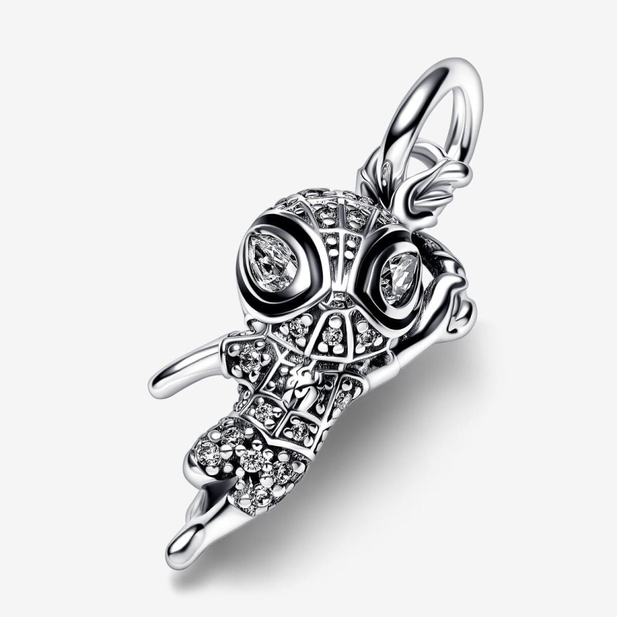 Pandora Marvel Spider-Man Pave Pendant Gümüş | 942-BLXHUP