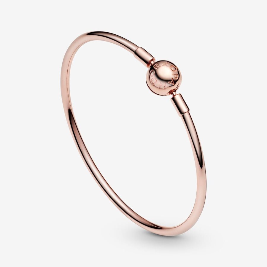 Pandora Moments Bangle Pembe Altın | 529-WVYUCR