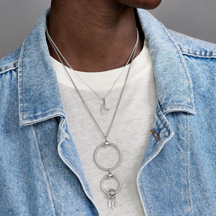Pandora Moments Small O Pendant Gümüş | 904-JGBQVF