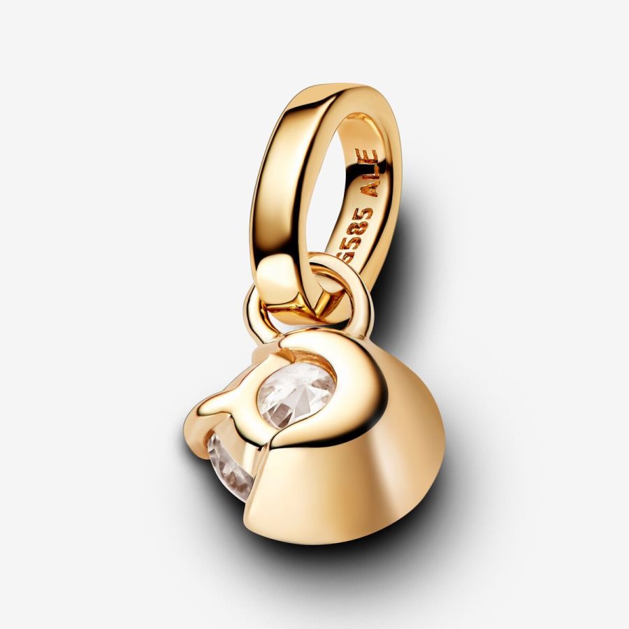 Pandora Moon Pendant 0.25 carat tw 14k Gold Altın | 573-VLDRKG