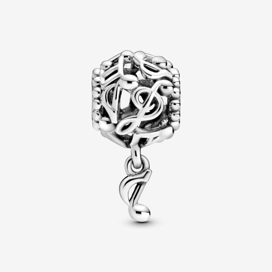 Pandora Openwork Music Notes Charm Gümüş | 964-AQNFCJ