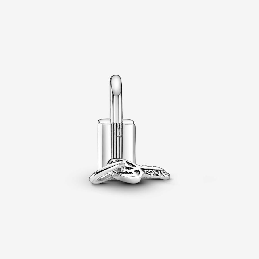 Pandora Padlock and Key Dangle Charm Gümüş | 943-JGRWIK