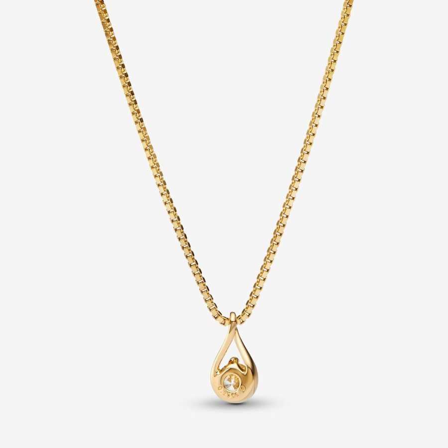 Pandora Pendant & Necklace 0.25 carat tw 14k Gold Altın | 317-LIVSMP