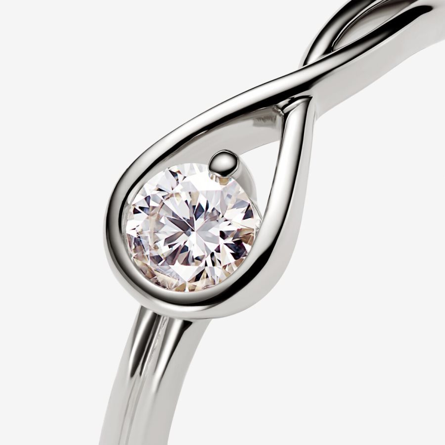 Pandora Ring 0.25 carat tw 14k White Gold Beyaz Altın | 537-CGSKFN