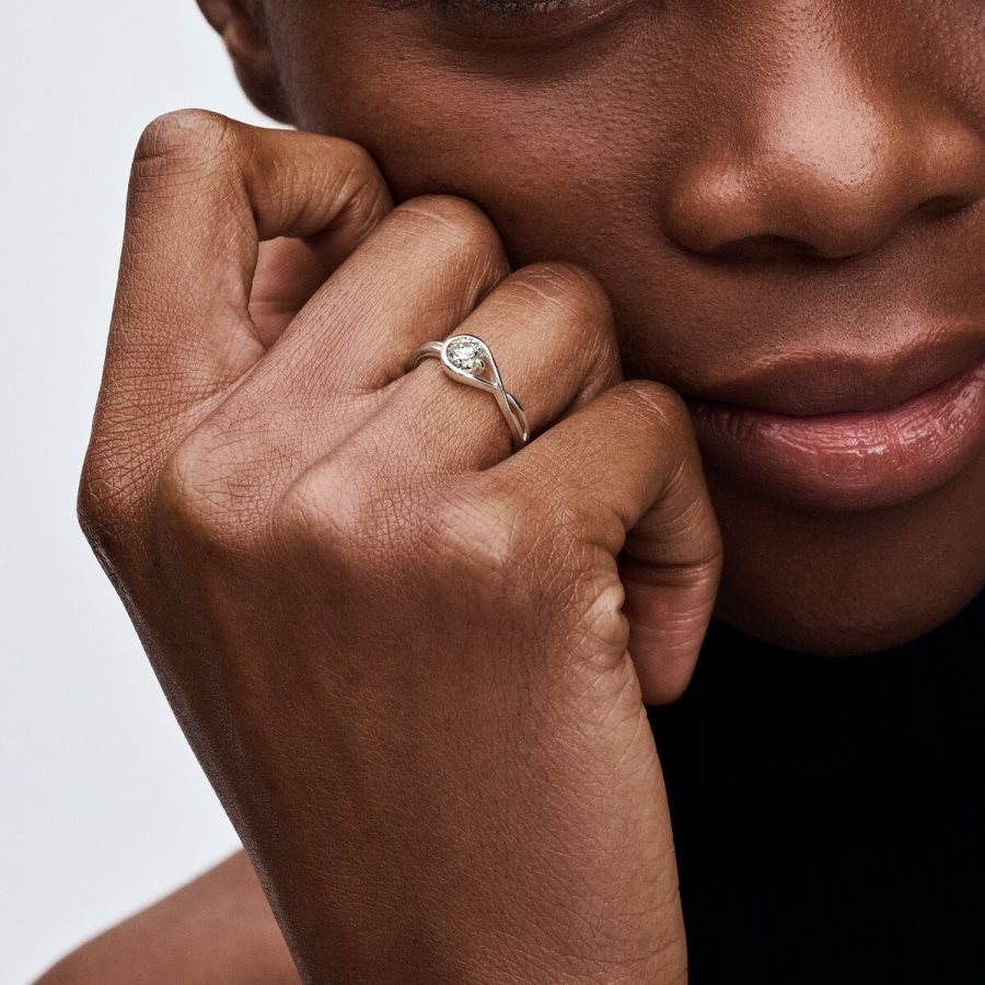 Pandora Ring 0.25 carat tw Sterling Silver Gümüş | 789-CQGIRT